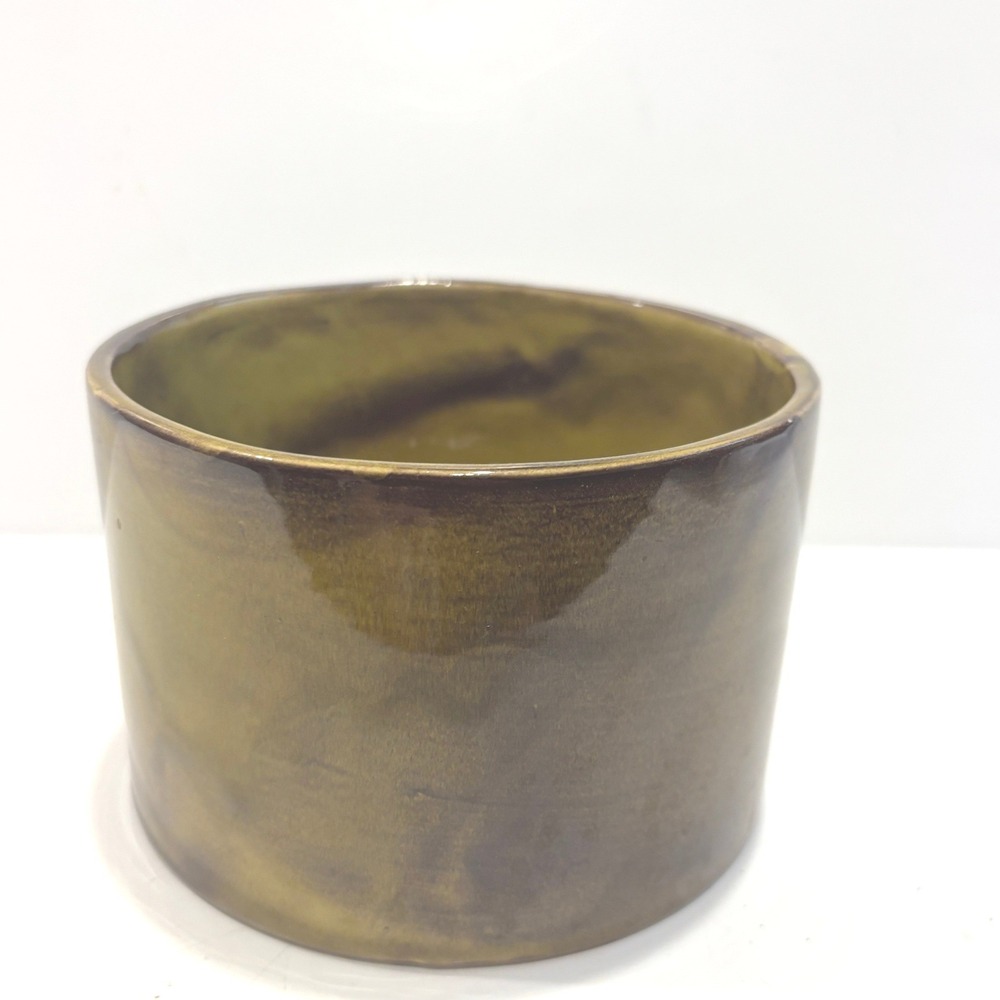 Vintage Ungemach Inc UPC 781 Green Drip Glaze Pottery Planter Pot USA Made